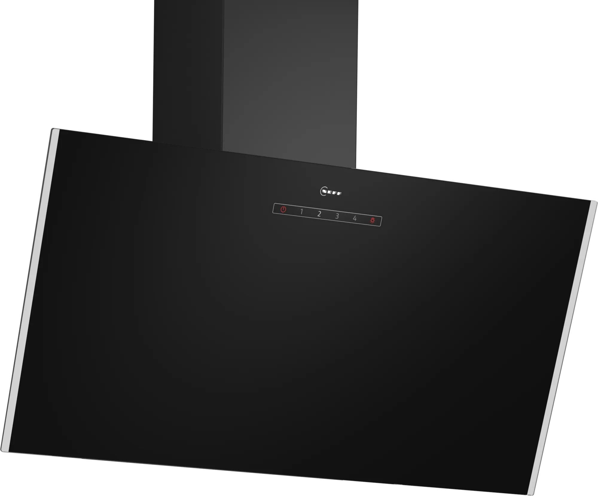 Neff D83IDK1S0B Angled Hood Black Glass