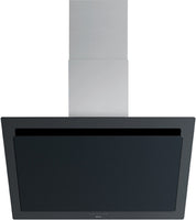 Novy Wall Mounted Hood 7830-VISION-WALL-90CM - Black Glass / Stainless Steel
