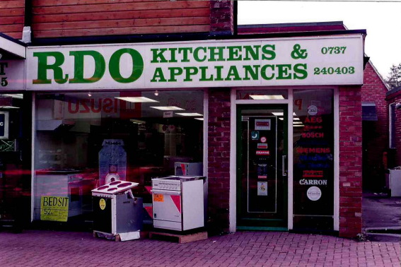 Appliance storage became an issue when it rained!