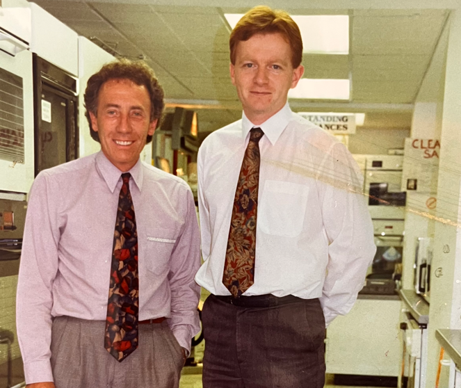 Roger (right) and Michael back in the day