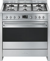 Smeg Range Cooker Dual Fuel A1-9 - Stainless Steel
