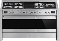Smeg Range Cooker Dual Fuel A5-81 - Stainless Steel