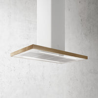 Elica Island Hood BIO-ISLAND - White / Oak Wood