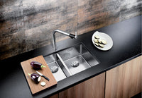 Blanco 1.5 Bowl Sink BLANCOANDANO-340-180-U-RHB - Stainless Steel