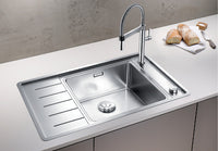 Blanco 1.0 Bowl Sink BLANCOANDANO-XL-6-S-IF-COMPACT-RHB - Stainless Steel