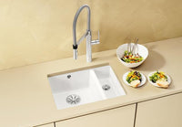 Blanco 1.5 Bowl Sink BLANCOSUBLINE-350-150U-WH - Crystal White