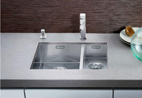 Blanco 1.5 Bowl Sink BLANCOZEROX-340-180U-LHB - Stainless Steel