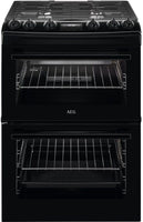 AEG Slot In Cooker Gas Nat CGX6130ACB - Black