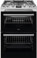 AEG Slot In Cooker Gas Nat CGX6130ACM - Stainless Steel