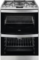 AEG Slot In Cooker Dual Fuel CKB6541ACM - Stainless Steel