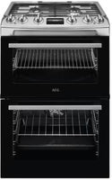 AEG Slot In Cooker Dual Fuel CKX6540ACM - Stainless Steel
