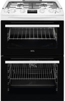 AEG Slot In Cooker Dual Fuel CKX6540ACW - White
