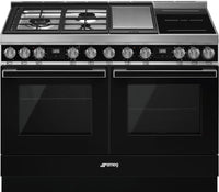 Smeg Range Cooker Dual Fuel CPF120IGMPBL - Black