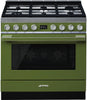 Smeg Range Cooker Dual Fuel CPF9GPOG - Olive Green