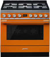 Smeg Range Cooker Dual Fuel CPF9GPOR - Orange