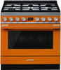 Smeg Range Cooker Dual Fuel CPF9GPOR - Orange