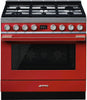 Smeg Range Cooker Dual Fuel CPF9GPR - Red