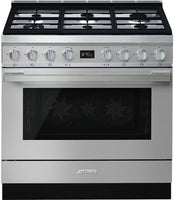 Smeg Range Cooker Dual Fuel CPF9GPX - Stainless Steel