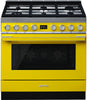 Smeg Range Cooker Dual Fuel CPF9GPYW - Yellow