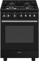 Smeg Slot In Cooker Dual Fuel CX61GMBL - Black