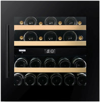 Dunavox Built In Wine Cooler DVP-25-65DB - Black Glass
