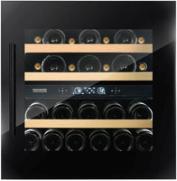 Dunavox Built In Wine Cooler DVS-25-65DB - Black Glass