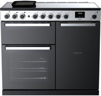 Rangemaster Range Cooker Induction EDDL100EIGBLK-CM1 - Black / Chrome