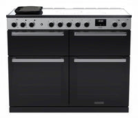 Rangemaster Range Cooker Induction EDDLB110EIGBLK-CM1 - Black / Chrome