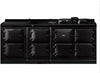 Aga  Range Cooker Electric ER72107EBIEBLK - Black Edition