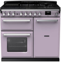 Rangemaster Range Cooker Dual Fuel ESDL100DFPHTH-CM1 - Heather / Chrome