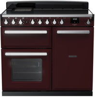 Rangemaster Range Cooker Induction ESDL100EIPBOR-CM1 - Bordeaux / Chrome
