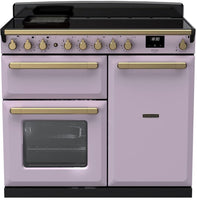 Rangemaster Range Cooker Induction ESDL100EIPHTH-AB1 - Heather / Antique Brass
