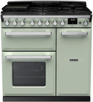 Rangemaster Range Cooker Dual Fuel ESDL90DFPMNT-CM1 - Mint / Chrome