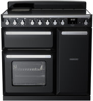 Rangemaster Range Cooker Induction ESDL90EIPGBL-CM1 - Gloss Black / Chrome