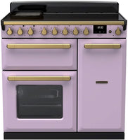 Rangemaster Range Cooker Induction ESDL90EIPHTH-AB1 - Heather / Antique Brass