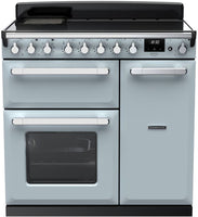Rangemaster Range Cooker Induction ESDL90EIPMSB-CM1 - Misty Blue / Chrome