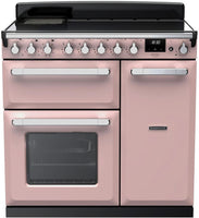 Rangemaster Range Cooker Induction ESDL90EIPPPK-CM1 - Pale Pink / Chrome