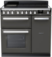 Rangemaster Range Cooker Induction ESDL90EIPSLT-CM1 - Slate / Chrome