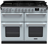 Rangemaster Range Cooker Dual Fuel ESDLB110DFPMSB-CM1 - Misty Blue / Chrome