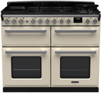 Rangemaster Range Cooker Dual Fuel ESDLB110DFPPCR-CM1 - Pale Cream / Chrome