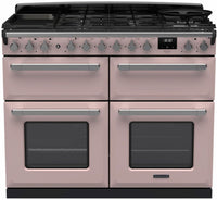 Rangemaster Range Cooker Dual Fuel ESDLB110DFPPPK-CM1 - Pale Pink / Chrome