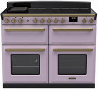 Rangemaster Range Cooker Induction ESDLB110EIPHTH-AB1 - Heather / Antique Brass