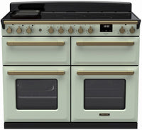 Rangemaster Range Cooker Induction ESDLB110EIPMNT-AB1 - Mint / Antique Brass