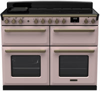 Rangemaster Range Cooker Induction ESDLB110EIPPPK-AB1 - Pale Pink / Antique Brass