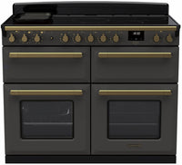 Rangemaster Range Cooker Induction ESDLB110EIPSLT-AB1 - Slate / Antique Brass