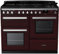 Rangemaster Range Cooker Dual Fuel ESDLO110DFPBOR-CM1 - Bordeaux / Chrome