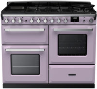 Rangemaster Range Cooker Dual Fuel ESDLO110DFPHTH-CM1 - Heather / Chrome