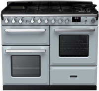 Rangemaster Range Cooker Dual Fuel ESDLO110DFPMSB-CM1 - Misty Blue / Chrome