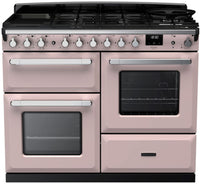 Rangemaster Range Cooker Dual Fuel ESDLO110DFPPPK-CM1 - Pale Pink / Chrome