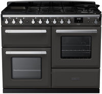 Rangemaster Range Cooker Dual Fuel ESDLO110DFPSLT-CM1 - Slate / Chrome